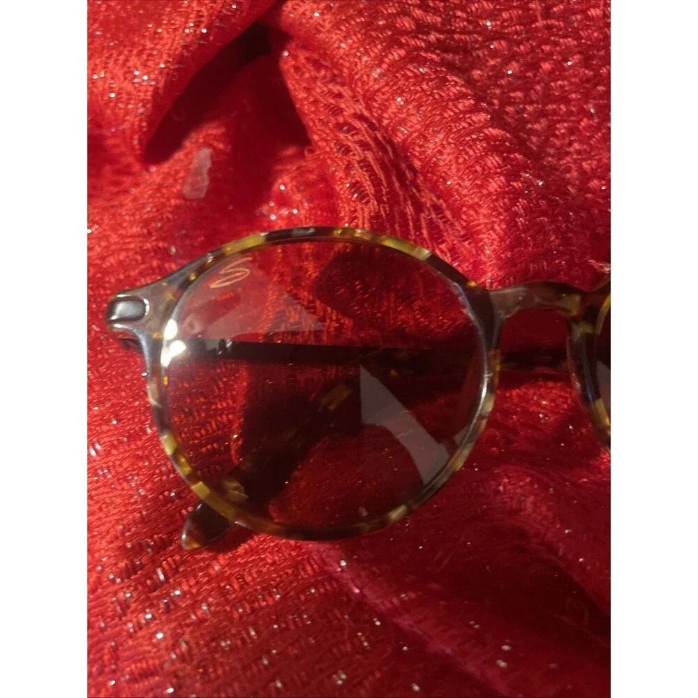 vintage serengeti sunglasses Tortoise Shell Brown Amber Lens Etched S